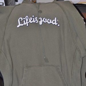 Hooded Life is Good Sweatshirt Size XL